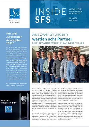 Inside SFS - Das Kanzleimagazin